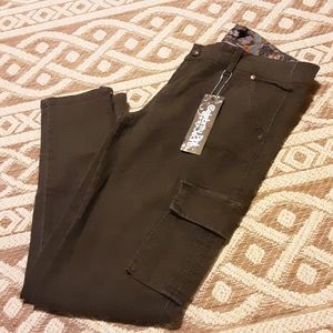 Celebrity Pink Gray Zipper Jeans